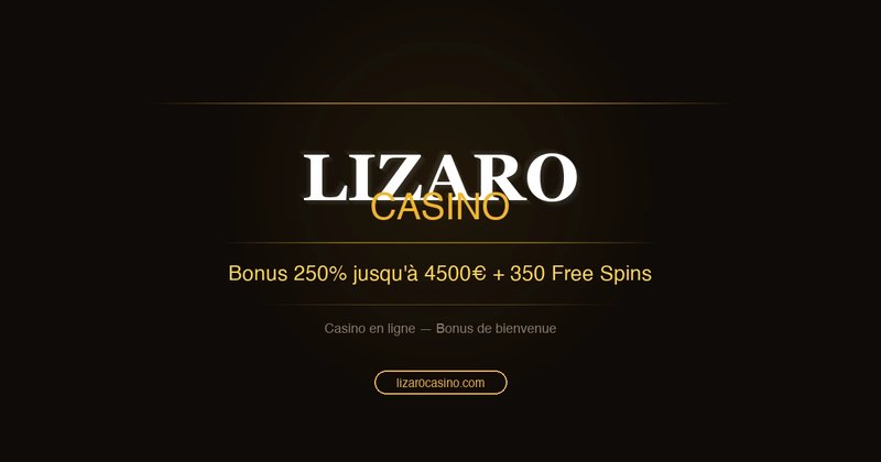 Image: Découvrez Lizaro Casino en Ligne : les meilleures promotions pour les Français