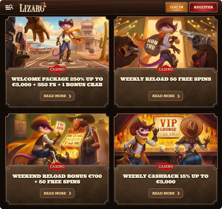 Overview of casino lizaro